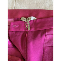 Halston Heritage Trousers Leather in Fuchsia