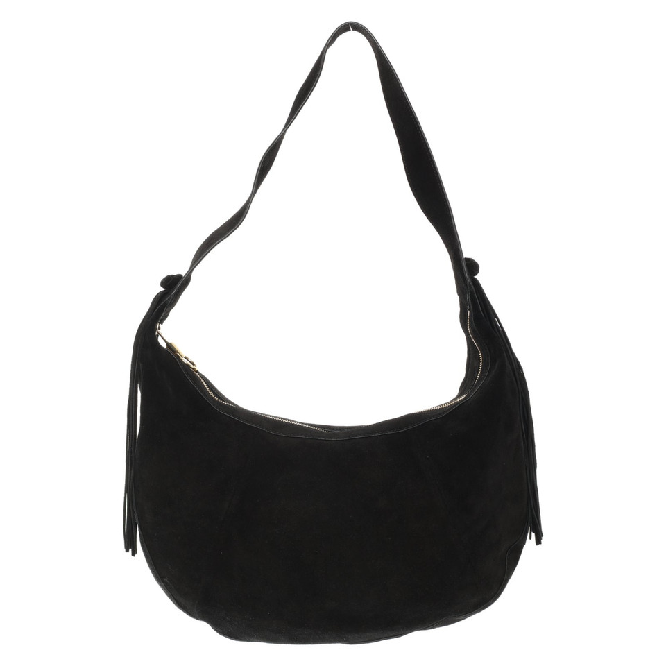 Elizabeth & James Handtasche aus Leder in Schwarz