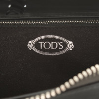 Tod's Wave Bag Mini 26 cm Leer in Grijs