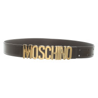 Moschino Riem Leer in Zwart