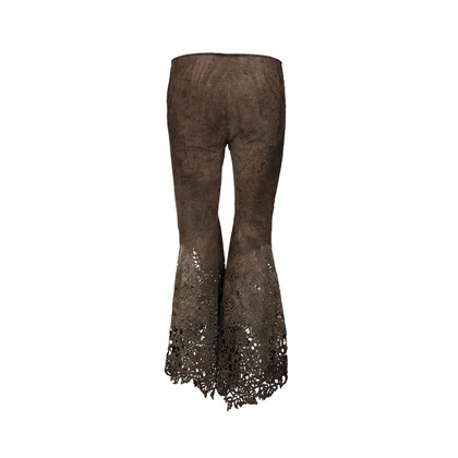 Roberto Cavalli Trousers Suede in Brown