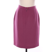 Armani Jupe en Soie en Fuchsia