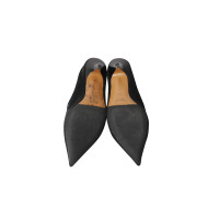 Céline Pumps/Peeptoes aus Wildleder in Schwarz