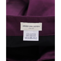Dries Van Noten Hose aus Baumwolle in Violett