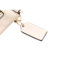 Coach Clutch Bag Leather in Cream