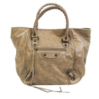 Balenciaga Tote Bag aus Leder in Beige