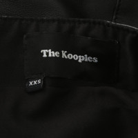 The Kooples Jupe en cuir noir