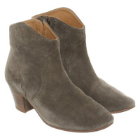 Isabel Marant Stiefeletten aus Leder in Grau