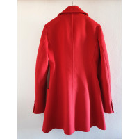 Karen Millen Giacca/Cappotto in Lana in Rosso