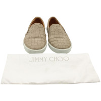 Jimmy Choo Chaussures de sport en Cuir en Nude