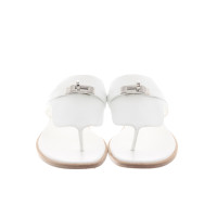 Hermès Sandales en Cuir en Blanc