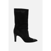 Chanel Boots Suede in Black