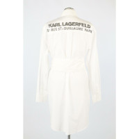 Karl Lagerfeld Robe en Coton en Blanc