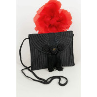 Nina Ricci Handtasche aus Baumwolle in Schwarz