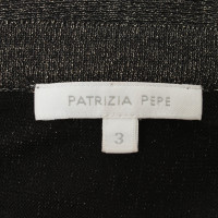 Patrizia Pepe Robe en maille noire / or
