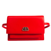 Balenciaga Sharp Bag aus Leder in Rot