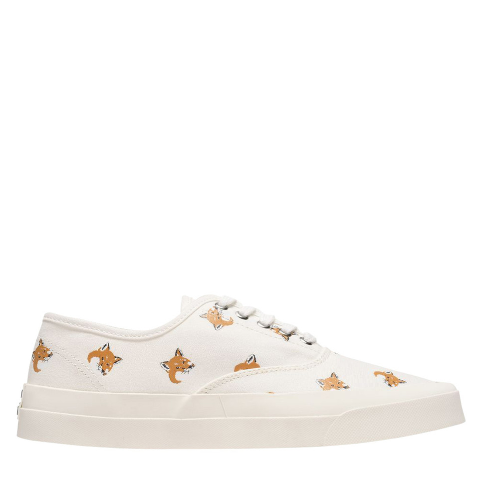 Maison Kitsuné Trainers Canvas in White