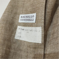 Brunello Cucinelli Giacca/Cappotto in Lino in Color carne