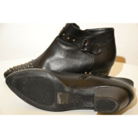 Vic Matie Bottines en Cuir en Noir