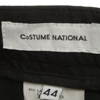 Costume National pantalons froissés en noir