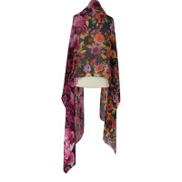 Talbot Runhof Zijden sjaal met bloemenprint