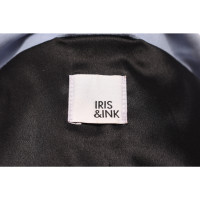 Iris & Ink Jacke/Mantel aus Leder in Blau
