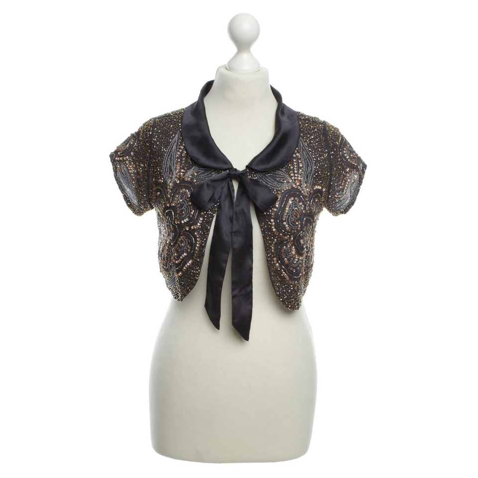 Topshop Bolero mit Pailletten