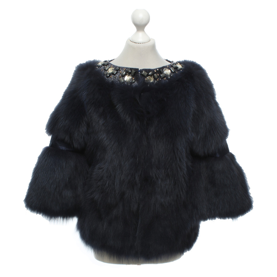 Other Designer Queen of New York - Fur jacket in blue