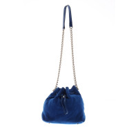 Karen Millen Shoulder bag Leather in Blue
