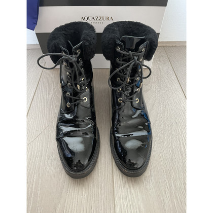 Aquazzura Boots Patent leather in Black