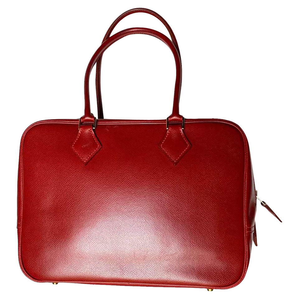 Hermès Plume Leather in Red