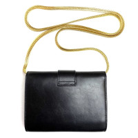 Saint Laurent Chyc Chain in Pelle in Nero