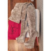 Christian Louboutin Boots Suede in Beige