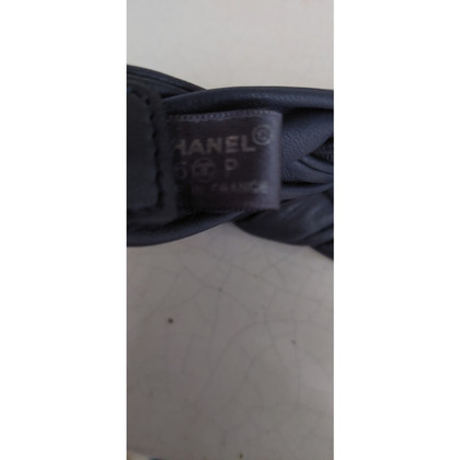 Chanel Gürtel aus Leder in Blau