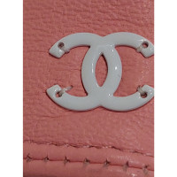 Chanel Handschoenen Leer in Roze