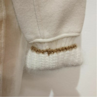 Ermanno Scervino Jacke/Mantel aus Wolle in Weiß
