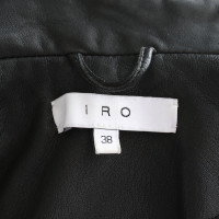 Iro Jacke/Mantel aus Leder in Schwarz