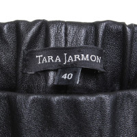 Tara Jarmon Pantaloni di pelle in nero