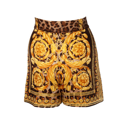 Gianni Versace Shorts Cotton in Brown