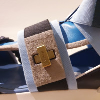Vionnet Sneakers aus Leder in Blau