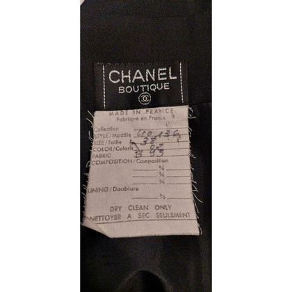 Chanel Rok Wol in Zwart