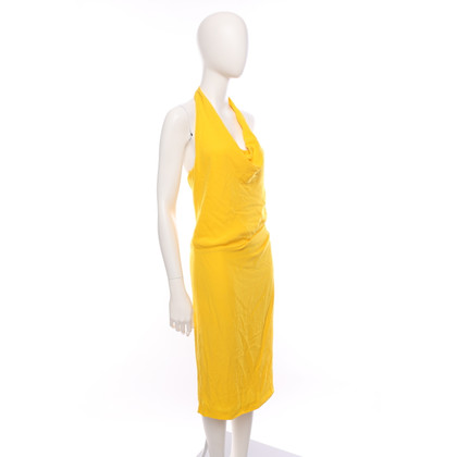 Alberta Ferretti Kleid aus Seide in Gelb