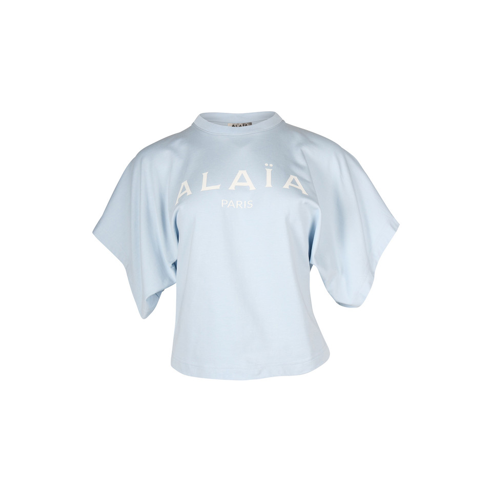 Alaïa Top en Coton en Bleu