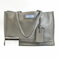 Prada Etiquette Bag Leather in Grey