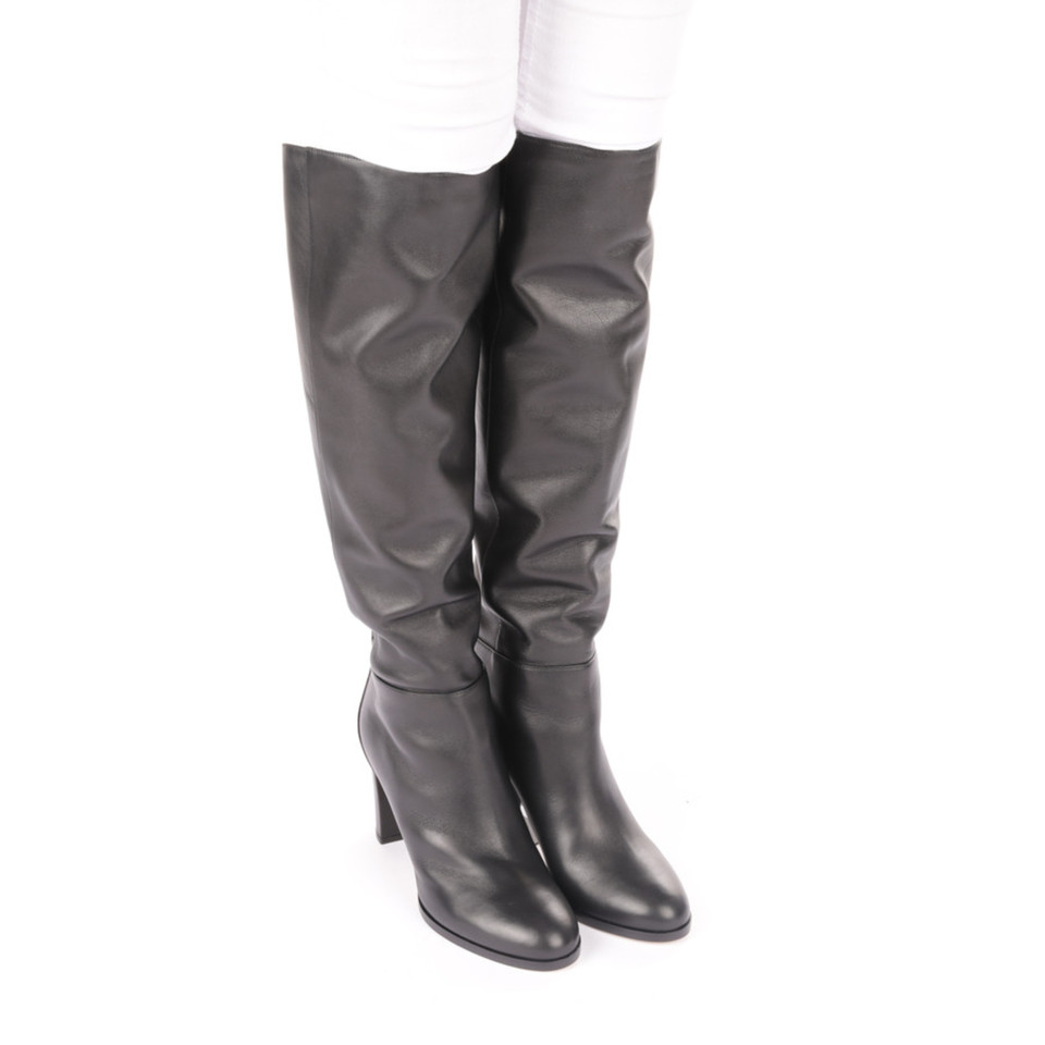 Jimmy Choo Bottes en Cuir en Noir