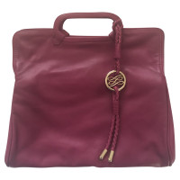 Lancel Clutch Bag Leather in Pink