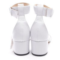 Jimmy Choo Sandalen aus Leder in Weiß
