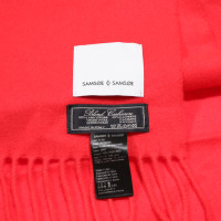 Samsøe & Samsøe Scarf/Shawl Wool in Red