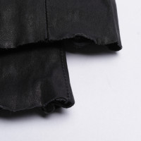 Utzon Hose aus Leder in Schwarz