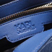Karl Lagerfeld Borsa a tracolla in Cotone in Blu